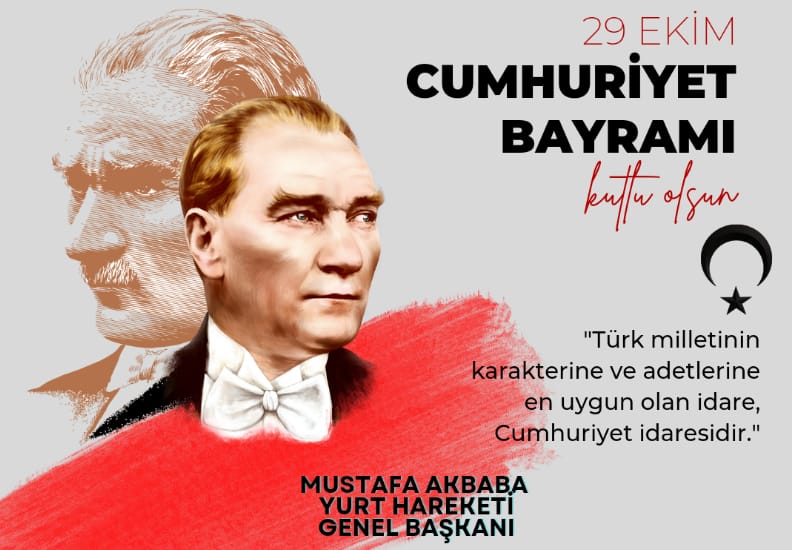 Cumhuriyetimizin Kuruluşunun 101. Yılı Kutlu Olsun